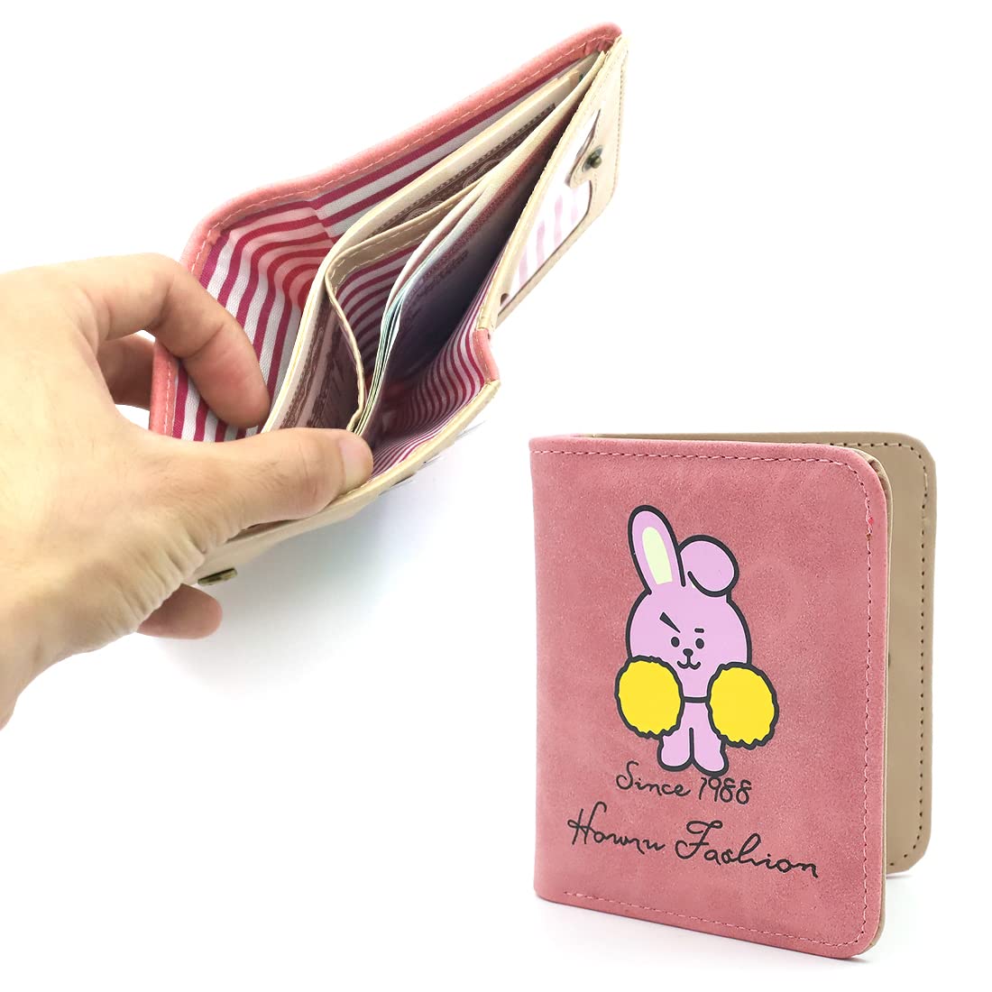 SANNIDHI Pink Corduroy Boy's Wallet () SANNIDHI Pink Corduroy Boy's Wallet ()